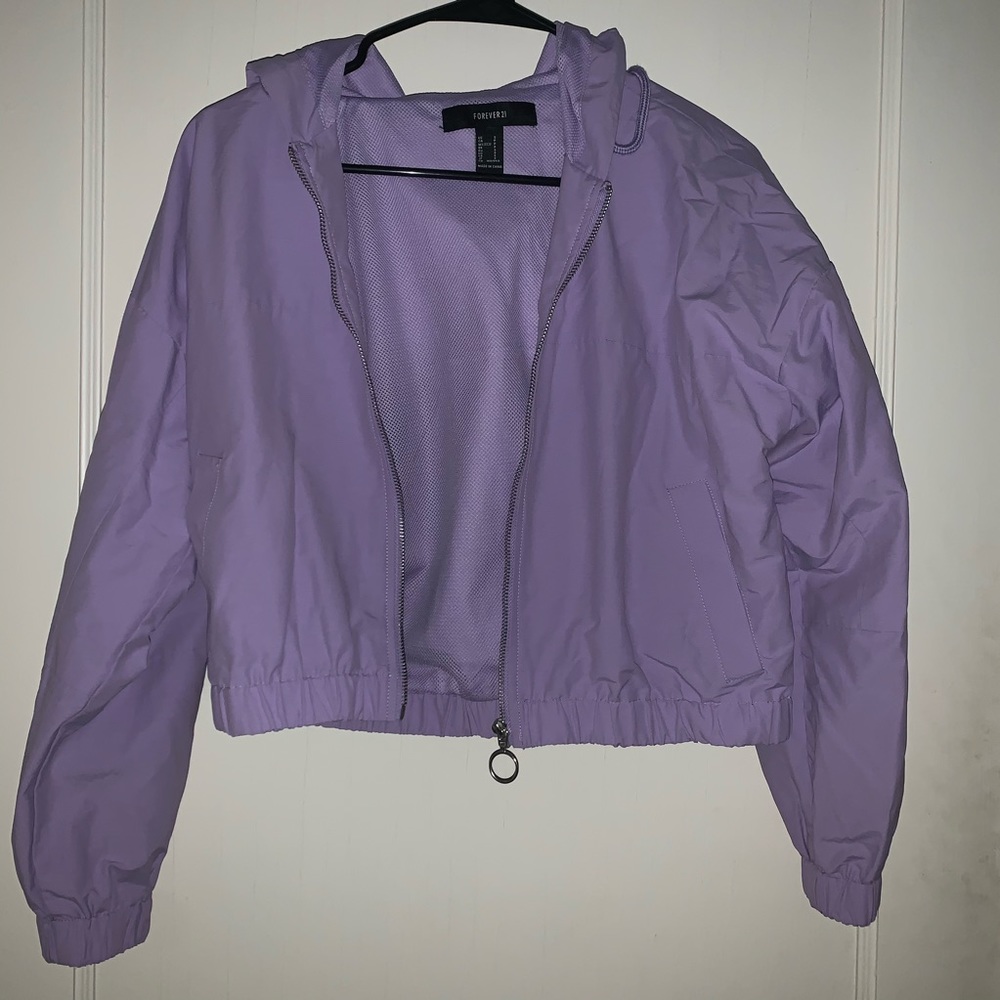 Forever 21 Lavender Windbreaker Jacket
